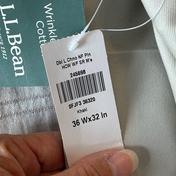 NWT LL Bean Khaki Pants - Picture 10 of 11